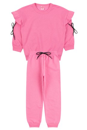 Conjunto Infantil Feminino Moletom Peluciado Beautiful - Menina Doce