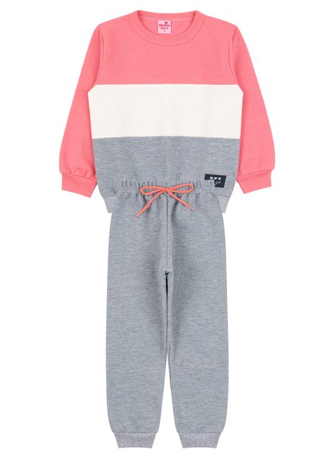 conjunto infantil feminino moletom peluciado cute girl menina doce 11