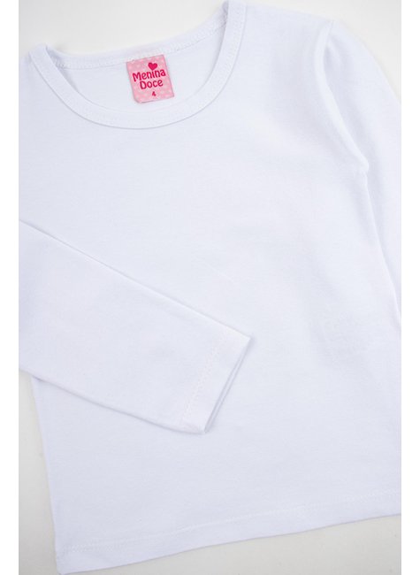 blusa basica cotton infantil feminino cores menina doce 5