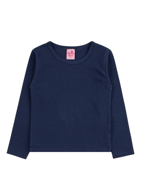 blusa basica cotton infantil feminino cores menina doce 10