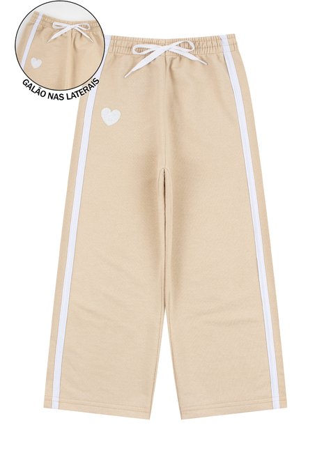 calca wide leg infantil feminino moletinho estilosa menina doce 3