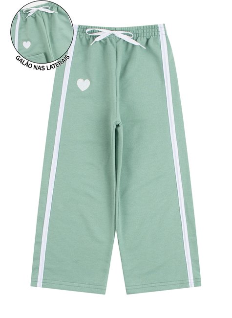 calca wide leg infantil feminino moletinho estilosa menina doce 11