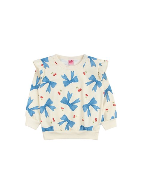 conjunto infantil feminino moletom sublimado peluciado lacos menina doce 2
