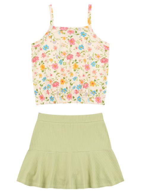 conjunto infantil feminino suplex sublimadomalha canelada delicada menina doce 6