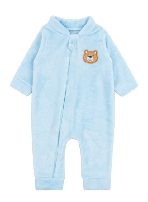 macacao de bebe peluciado fleece ursinho freedom 5