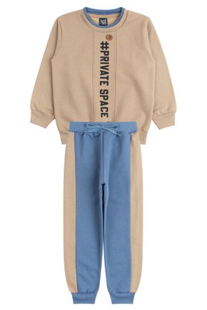 Conjunto Infantil Masculino Moletom Peluciado Private Space - Good Boy