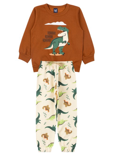 conjunto infantil masculino moletom peluciadomoletom sublimado peluciado roar good boy 6