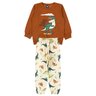 conjunto infantil masculino moletom peluciadomoletom sublimado peluciado roar good boy 6