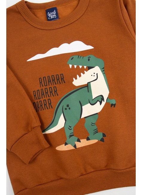 conjunto infantil masculino moletom peluciadomoletom sublimado peluciado roar good boy 9