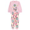 conjunto infantil feminino moletom peluciadomoletom sublimado peluciado flores menina doce 6