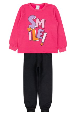 Conjunto Infantil Feminino Moletom Peluciado Cores - Primo's Gueda