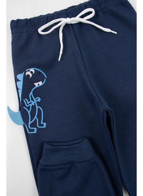 calca infantil masculino moletom peluciado dino primo s gueda 4
