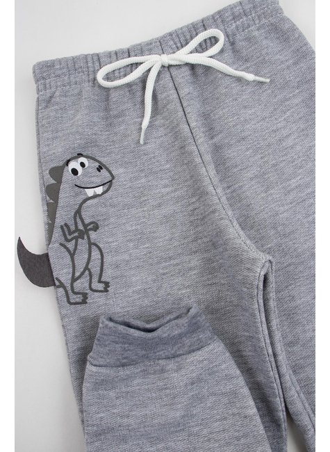 calca infantil masculino moletom peluciado dino primo s gueda 2