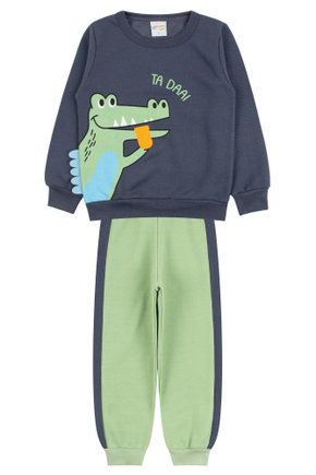 Conjunto Infantil Masculino Moletom Peluciado Alligator - Primo's Gueda