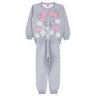 conjunto infantil feminino moletom peluciado winter menina doce