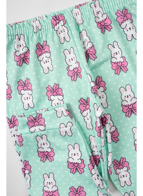 kit body 2 pecas infantil feminino malha termica sublimada cute kappes 30