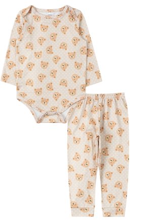 Kit Body 2 Peças Infantil Masculino Malha Térmica Sublimada Cute - Kappes