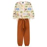 conjunto infantil masculino moletom sublimado peluciadomoletom peluciado animals good boy