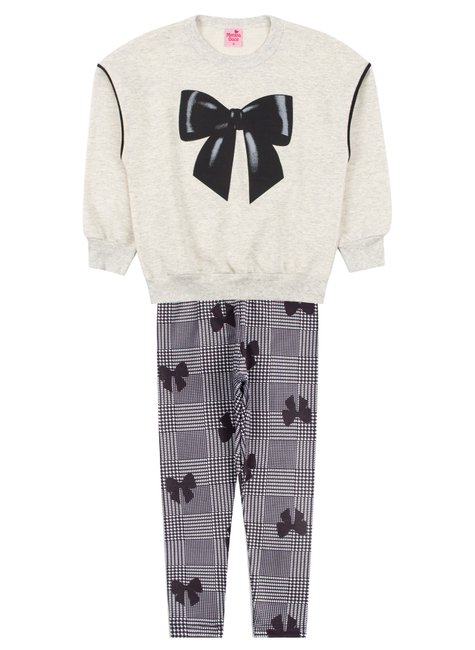 conjunto infantil feminino moletom peluciadosuplex sublimado laco menina doce 6