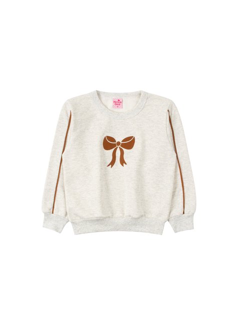 conjunto infantil feminino moletom peluciado charming menina doce 2