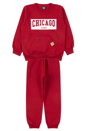 Conjunto Infantil Masculino Moletom Peluciado Chicago - Good Boy