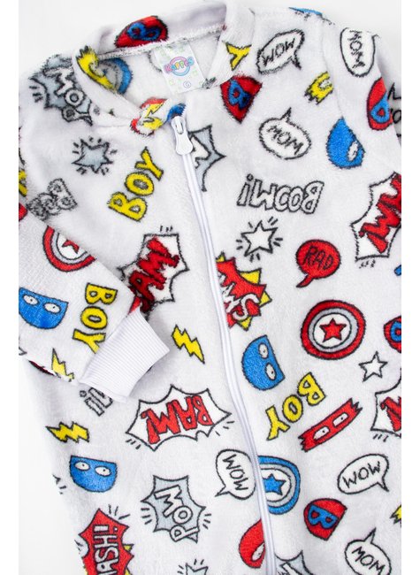 macacao de bebe masculino peluciado fleece estampado diversos kappes 5