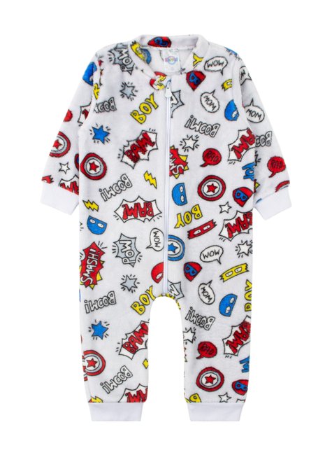 macacao de bebe masculino peluciado fleece estampado diversos kappes 4