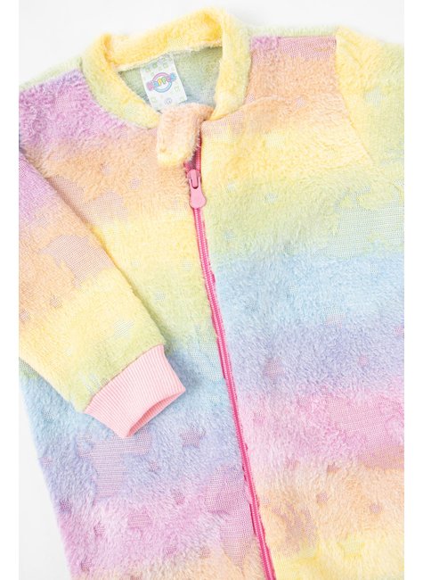 macacao infantil feminino peluciado fleece estampado diversos kappes 2