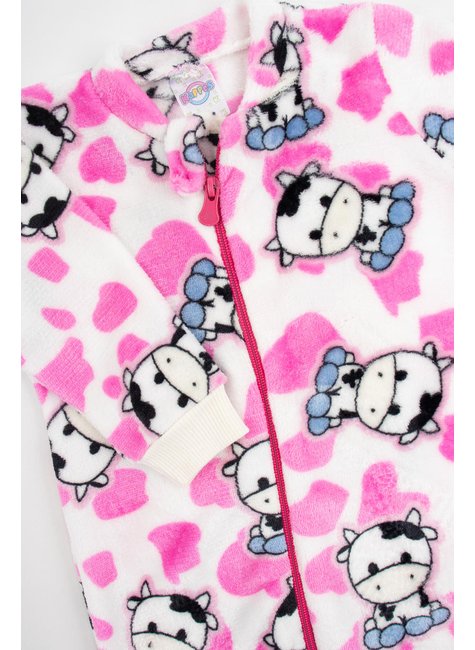 macacao infantil feminino peluciado fleece estampado diversos kappes 10