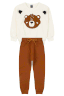 conjunto infantil masculino moletom peluciado bear mino s
