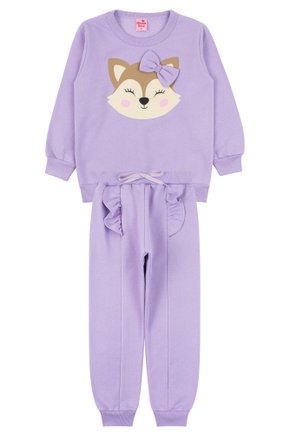 Conjunto Infantil Feminino Moletom Peluciado Charming - Menina Doce