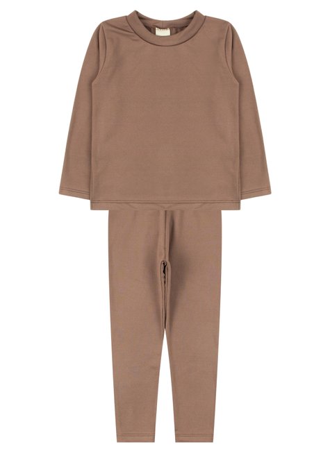 conjunto infantil malha termica cores moda love
