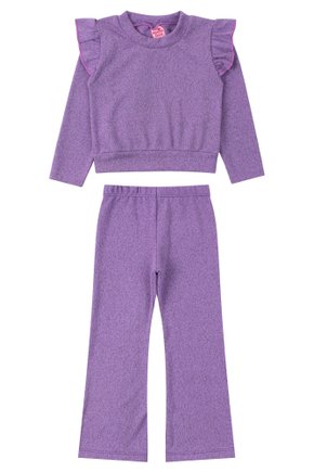 Conjunto Infantil Feminino Tricot Cores - Menina Doce