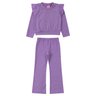 conjunto infantil feminino tricot cores menina doce