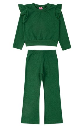 Conjunto Infantil Feminino Tricot Cores - Menina Doce