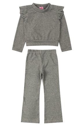 Conjunto Infantil Feminino Tricot Cores - Menina Doce