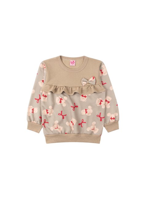 conjunto infantil feminino moletom sublimado peluciadomoletom peluciado lovely menina doce 2