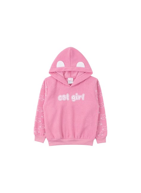 conjunto infantil feminino boucle peluciado cat girl india baby 7