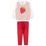 conjunto infantil feminino moletom peluciadosuplex sublimado morango menina doce