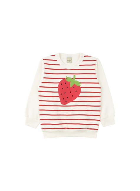 conjunto infantil feminino moletom peluciadosuplex sublimado morango menina doce 2