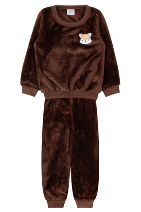 Conjunto Infantil Masculino Peluciado Fleece Fox - Índia Baby