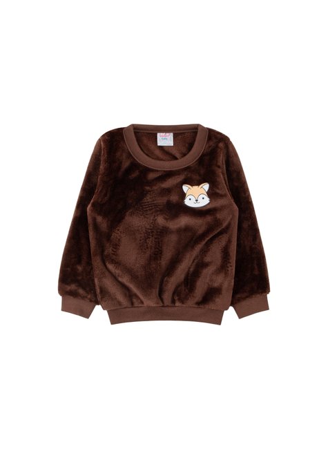 conjunto infantil masculino peluciado fleece fox india baby 12