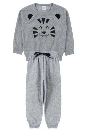 Conjunto Infantil Masculino Bouclê Peluciado Tiger - Índia Baby