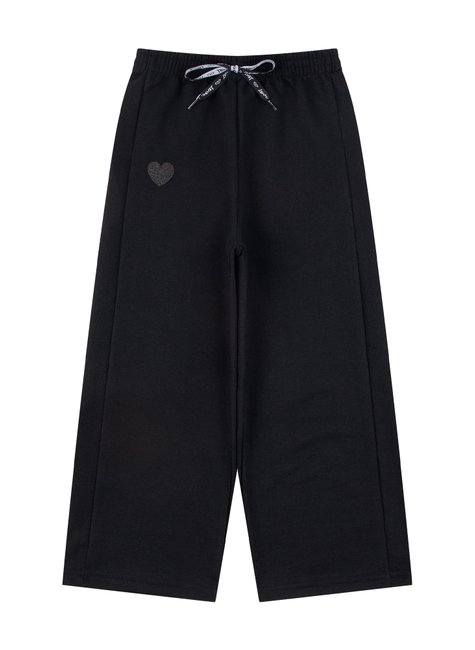 calca wide leg infantil feminino moletinho estilosa menina doce