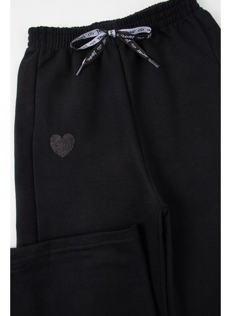 calca wide leg infantil feminino moletinho estilosa menina doce 2