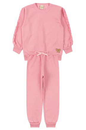 Conjunto Infantil Feminino Moletom Peluciado Bela - Menina Doce