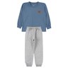 conjunto infantil masculino meia malhamoletom peluciado estiloso good boy