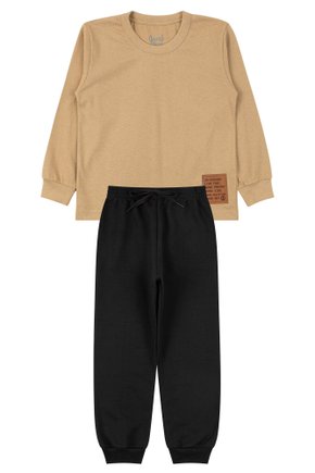 Conjunto Infantil Masculino Meia Malha/Moletom Peluciado Good Adventure - Good Boy