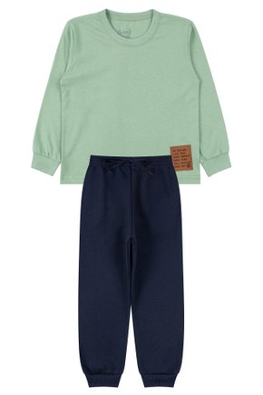 Conjunto Infantil Masculino Meia Malha/Moletom Peluciado Good Adventure - Good Boy