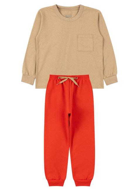 conjunto infantil masculino meia malhamoletom peluciado estilo good boy 6
